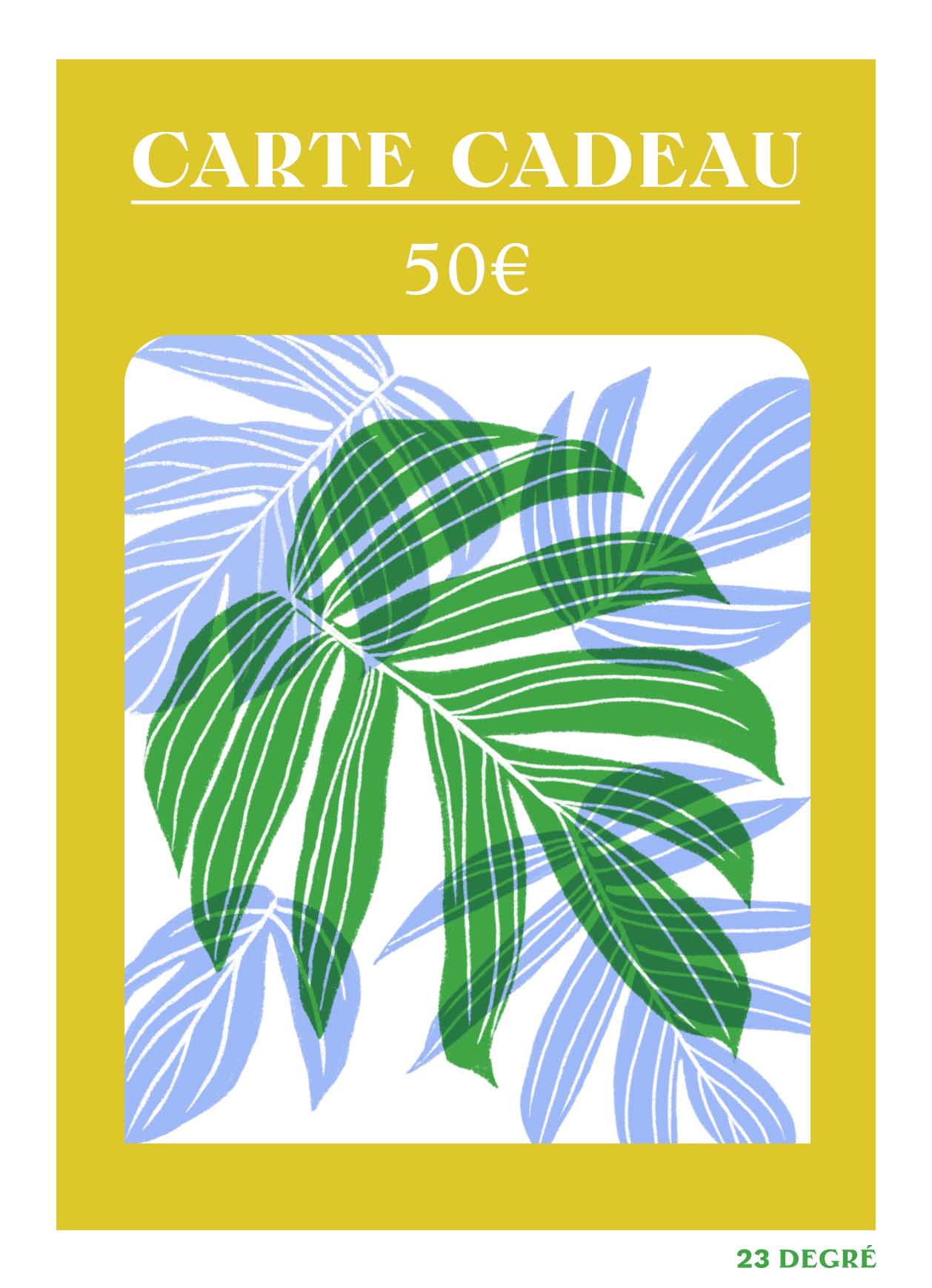 Carte Cadeau 23 Degré (7585912455321)
